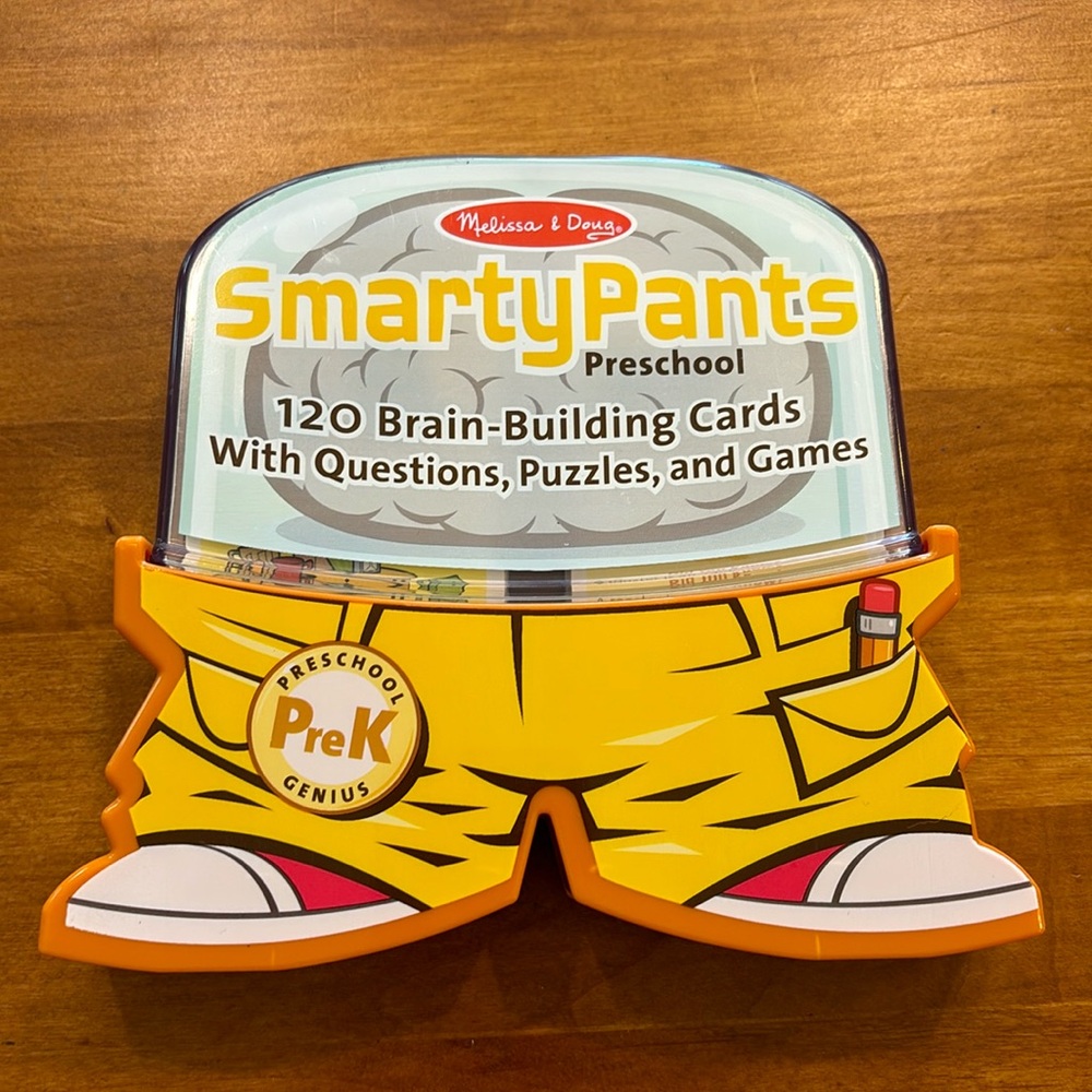 MELISSA and DOUG Smarty Pants Preschool 120 Brain-Building Cards w/ Questions